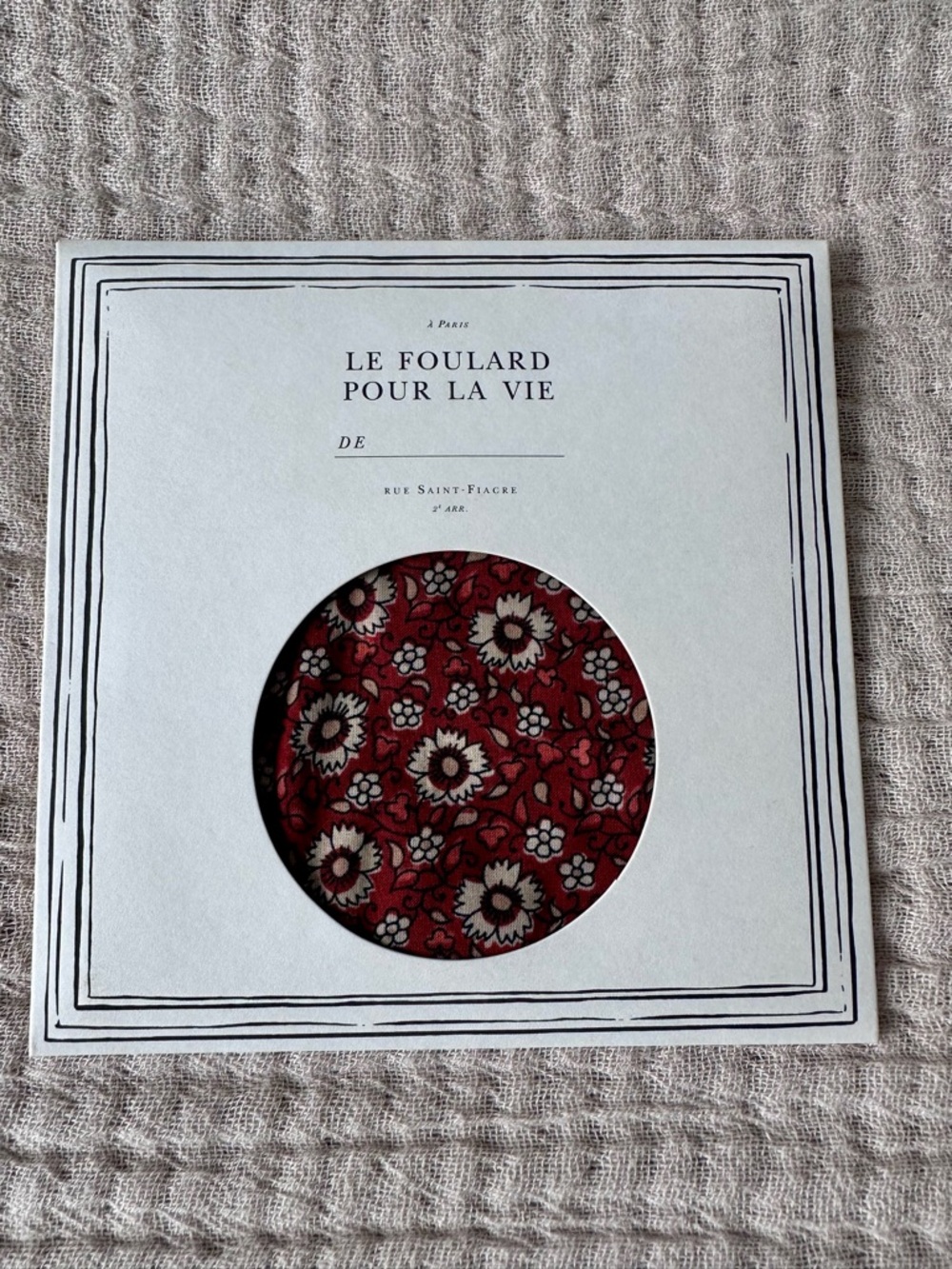 Sezane Burgundy Floral Scarf
